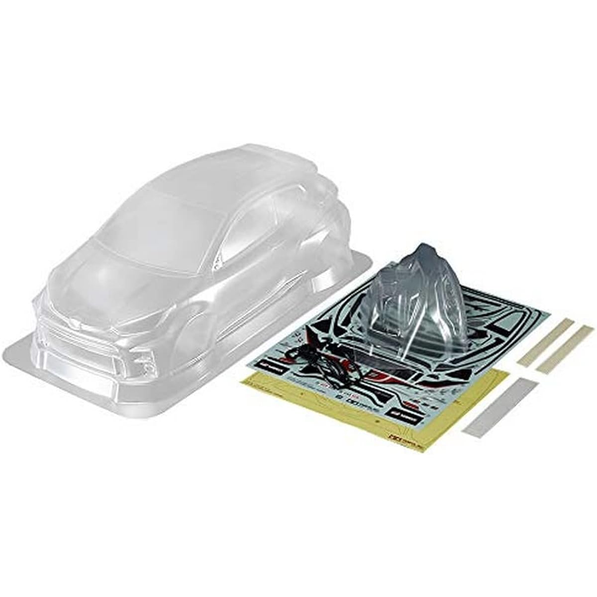 Tamiya RC Spare Parts No.1656 SP.1656 1/10RC Toyota GR Yaris Unpainted Clear Spare Body Set 51656