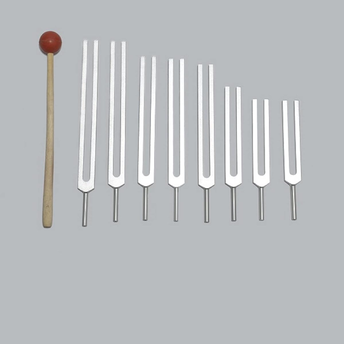 TFS TUNINGFORKSHOP Fibonacci tuning fork for healing with mallet & pouch 8 pieces