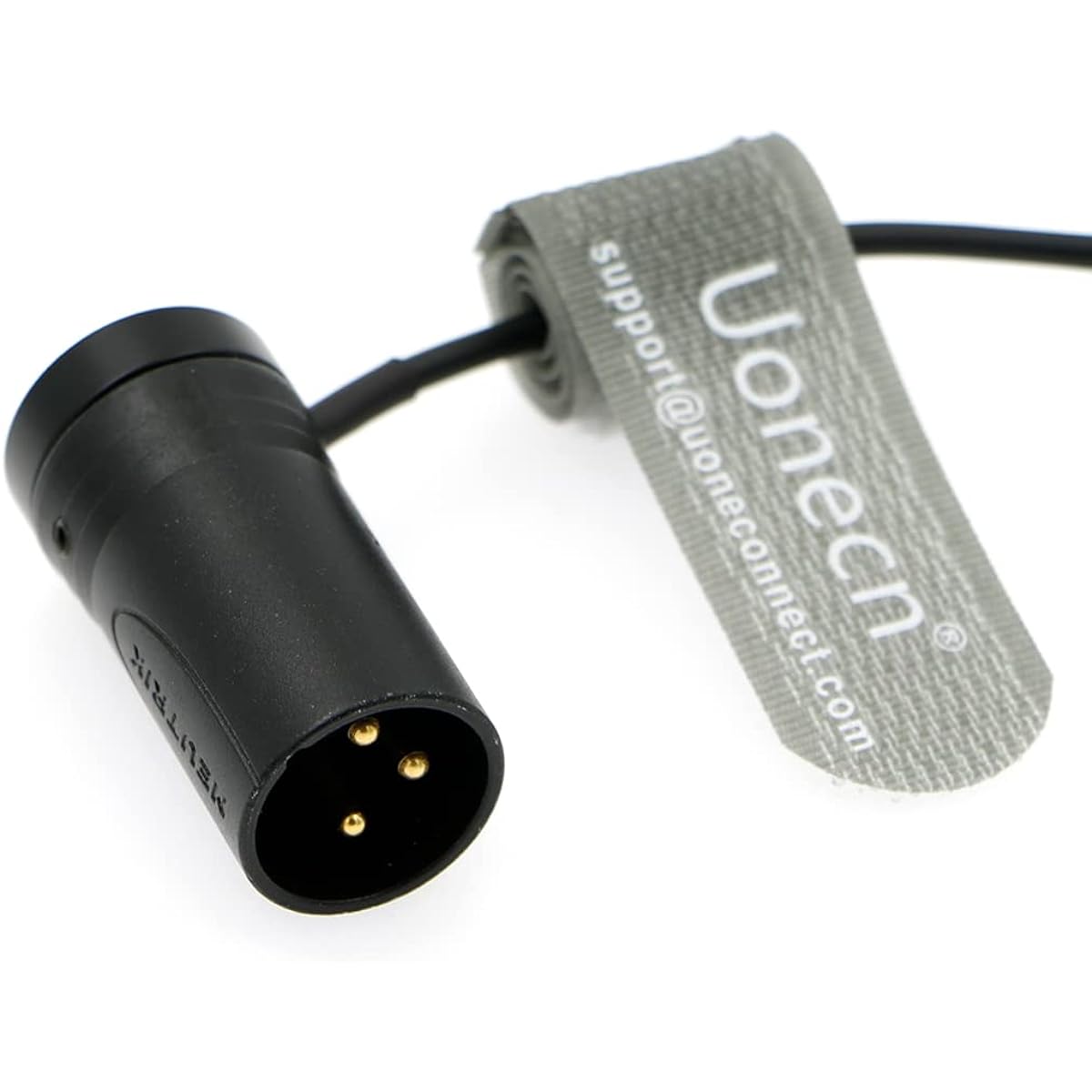 Uonecn Audio Cable Thin 3 Pin XLR Male to Female Cable for Microphone Camera Mixer Recorder 30cm