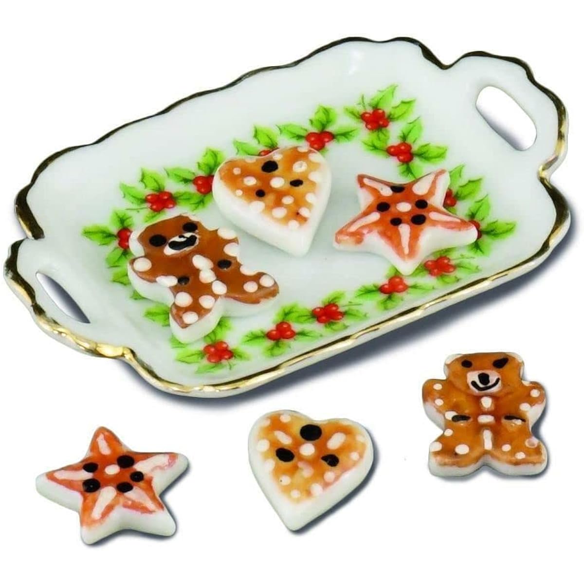 Melody Jane Dollhouse Christmas Cookie Tray Ornament Miniature Reuter Accessories