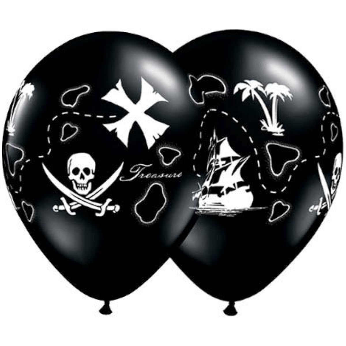 11 " Pirate 's Treasure Map Around ( 10ct )