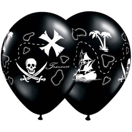 11 " Pirate 's Treasure Map Around ( 10ct )