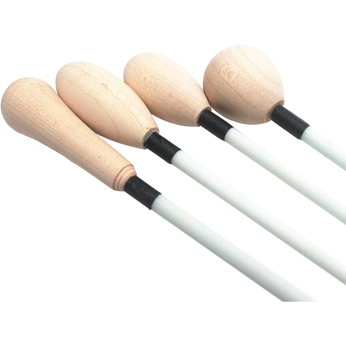TUOREN Conductor Orchestra Baton 15 Inch Music Conductor Baton with Solid Wood Handle 4 Pieces