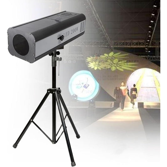 660W LED Follow Spotlight, LED Stage Spotlight with Tripod Stand, DJ Wash Light DMX, Manual Dual Control Stage Light Adjustable Aperture for KTV DJ Disco Party Wedding Birthday