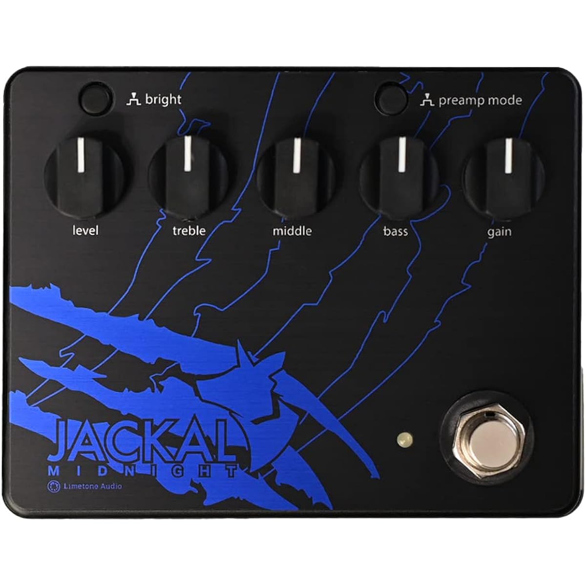 Limetone Audio Limetone Audio JACKAL MIDNIGHT Drive Pedal Guitar Bass Effector
