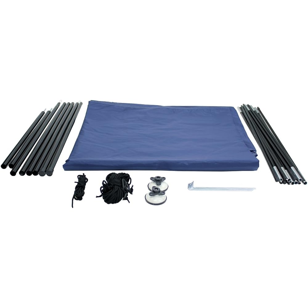 Meltec Car Side Tarp (Sunshade Tent) for Light Vehicles and Compact Cars Size: W1.7m x H2.3m x D2.5m (when assembled) Storage case included Meltec LS-22