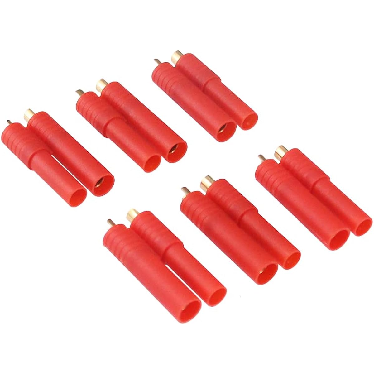 BDHI 6pcs HXT 4mm Male Female Bullet Connector Pre-installed in Plastic Housing (B198-6)