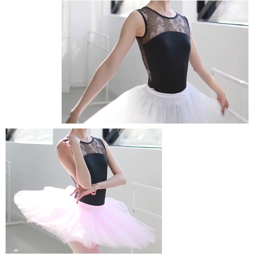 ProDance Printed Black Pattern Tank Top Ballet Leotard Women's PLT007NO