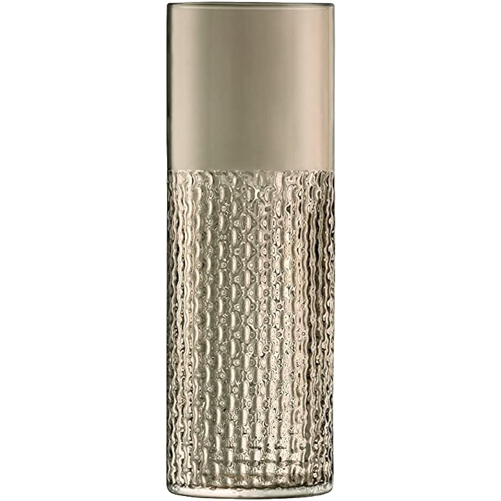 LSA WICKER VASE H20 TAUPE Brown W7xD7xH20cm