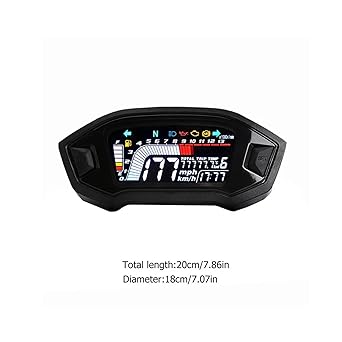 LED Indicator Odometer 2pcs Meter Digital Speedometer Motorcycle LED Display Tachometer Universal Gauge ABS LCD