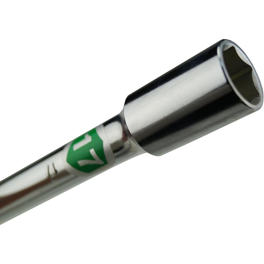 Flash Tool Cross Rim Wrench for Aluminum Wheels HCW-1722H Dimensions across flats: 17 x 19 x 21 x 22 x Total length: 406 x 406 mm