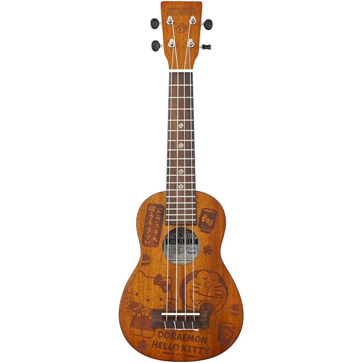 DORAEMON x HELLOKITTY Doraemon x Hello Kitty UKULELE Wa Komono Soprano Ukulele Natural