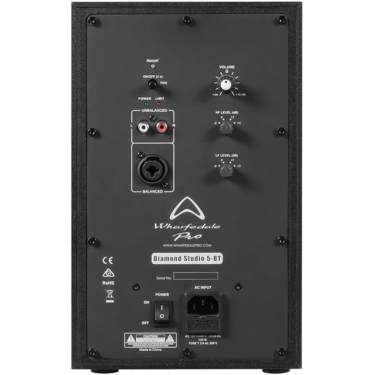Wharfedale Pro Diamond studio 5-BT compact powered monitor speaker 5 inch woofer
