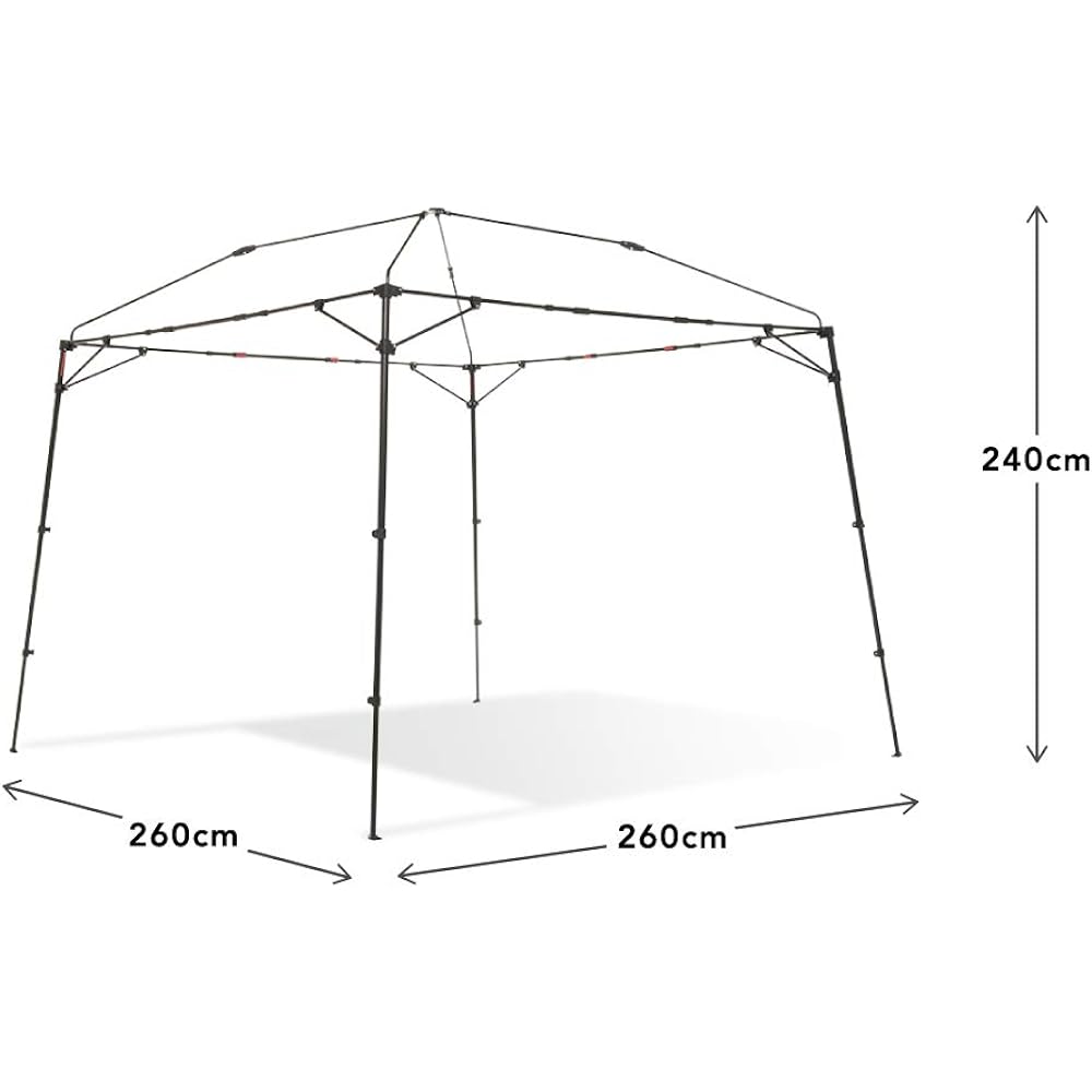 [Official Manufacturer] Easy Tarp 260 Camping Custom Frame Tent Sold Separately KTFM260-BK Storage Bag Included Tarp Tent Frame 2.6m Size Easy to Assemble Tarp [Total Production of 3 Million Tarps] For camping! Outdoors! For an event!