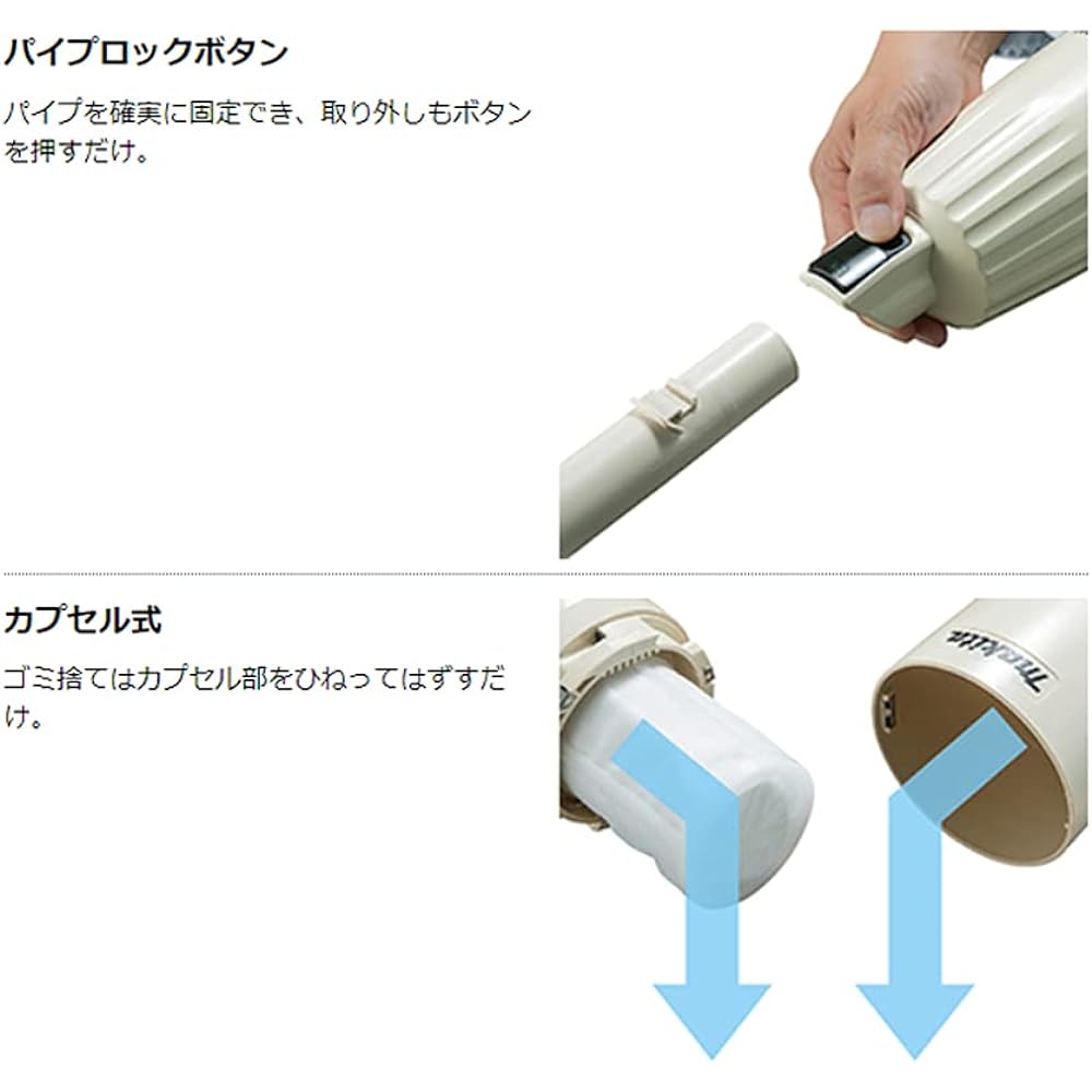 Makita 10.8V rechargeable cleaner CL116DW + round brush set (ivory)