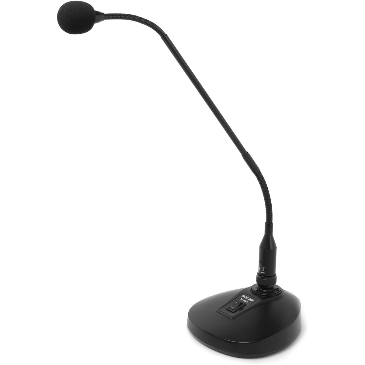 TASCAM TM-95GN Gooseneck Condenser Microphone, Speech, Lecture, Conference, Permanent Microphone, Distribution, Podcast, Dedicated Stand with Windscreen/Cable/Switch Included