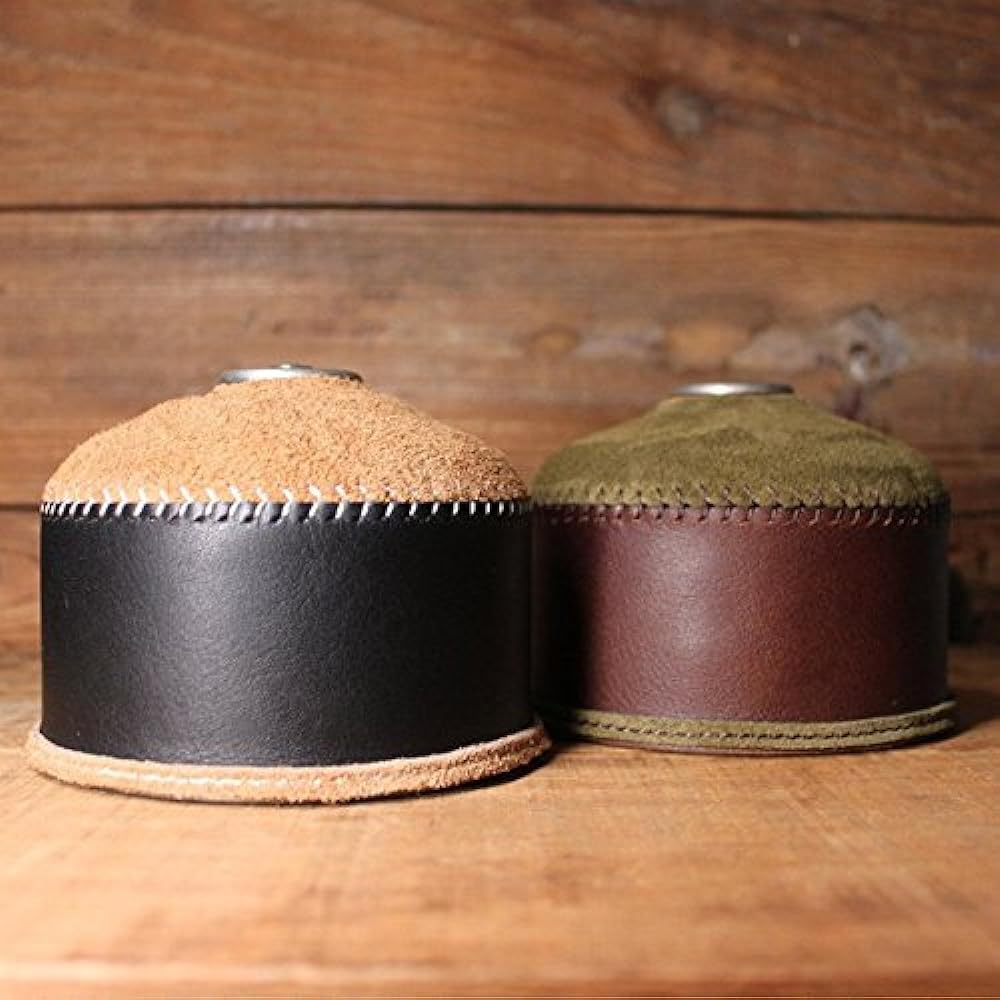 What will be will be Oil leather & suede OD gas can cover (medium: 230g/250g size) Leather color (brown x khaki) Stitching (dark brown)