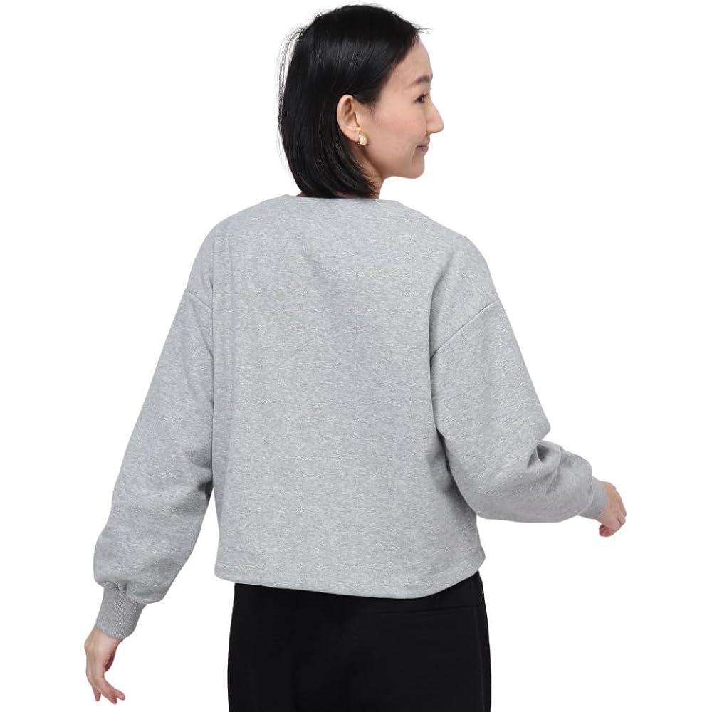 [Champion] Top, Long Sleeve, V-Neck, Fleece, Embroidery, Graphic Logo Print, Sweatshirt Snap Cardigan, Women's Casual, CW-Z003