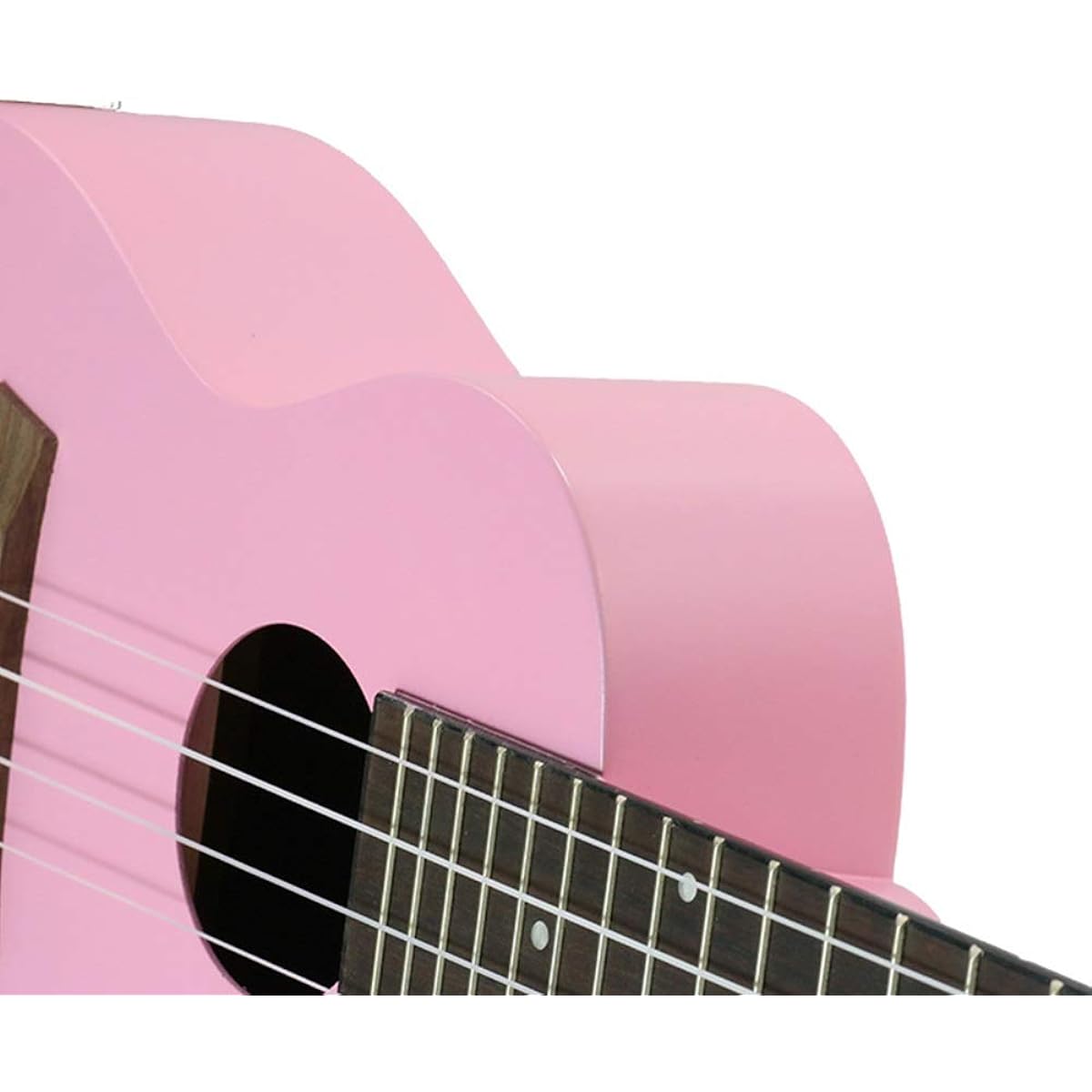 Ukulele 21 inch Mahogany Ukulele 4 String Hawaii Guitar Instrument Pink Good enough for beginners (Color : Pink, Size : 21 inches)