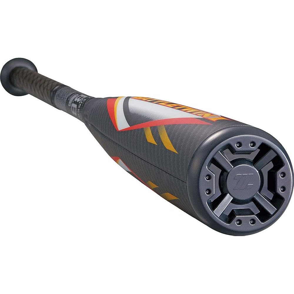ZETT Soft Baseball Bat Battle Twin 2 FRP (Carbon) Black (1900) Comes with dedicated bat case
