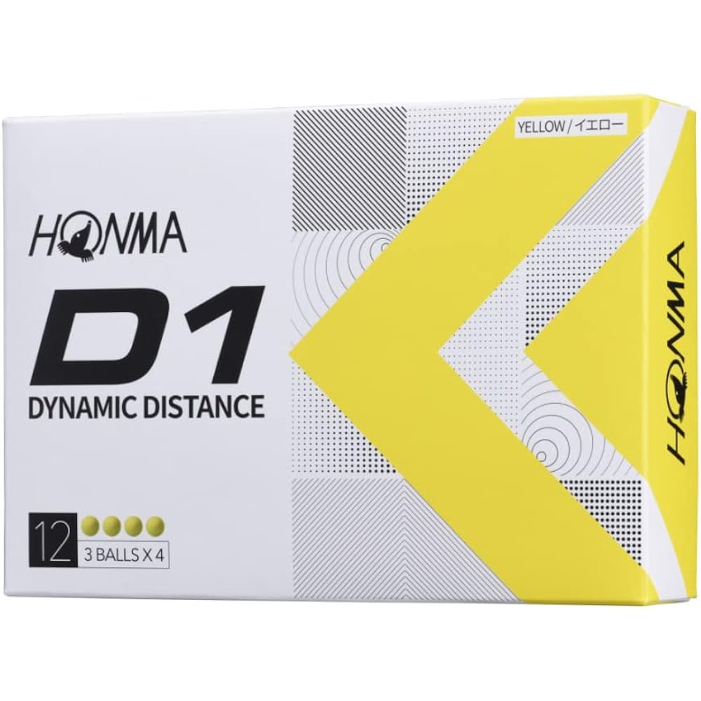 Honma HONMA D1 2022 Model BT2201 YE Yellow 3 Dozen (36 Balls) Golf Official Ball HONMA