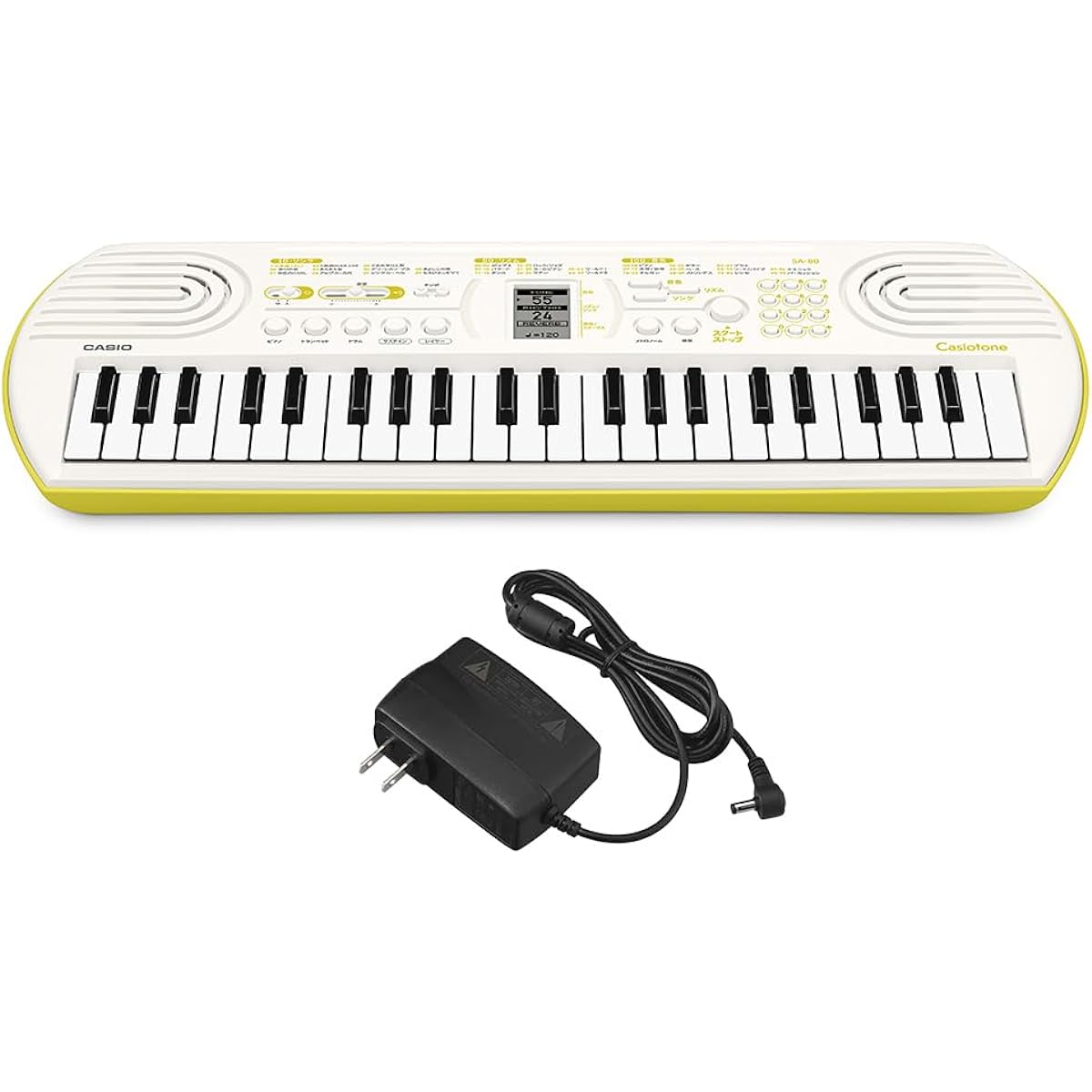 CASIO SA-80+ADE95100LJ Mini Keyboard Genuine Adapter Set 44 Keys Casio