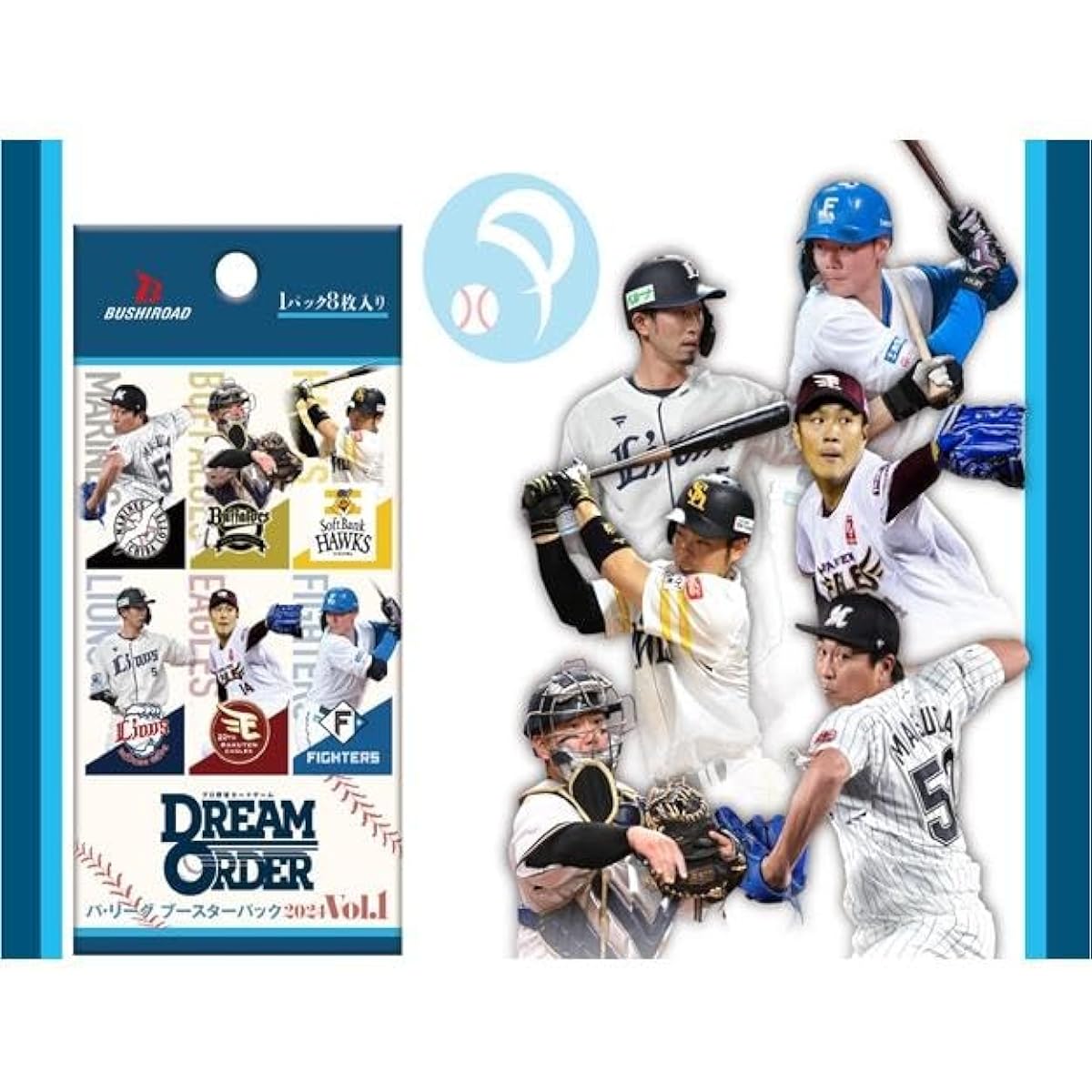 [Genuine product, shrink-wrapped, unopened box, Dream Order Pacific League box] Professional baseball card game DREAM ORDER Pacific League Booster Pack 2024 Vol.1 BOX