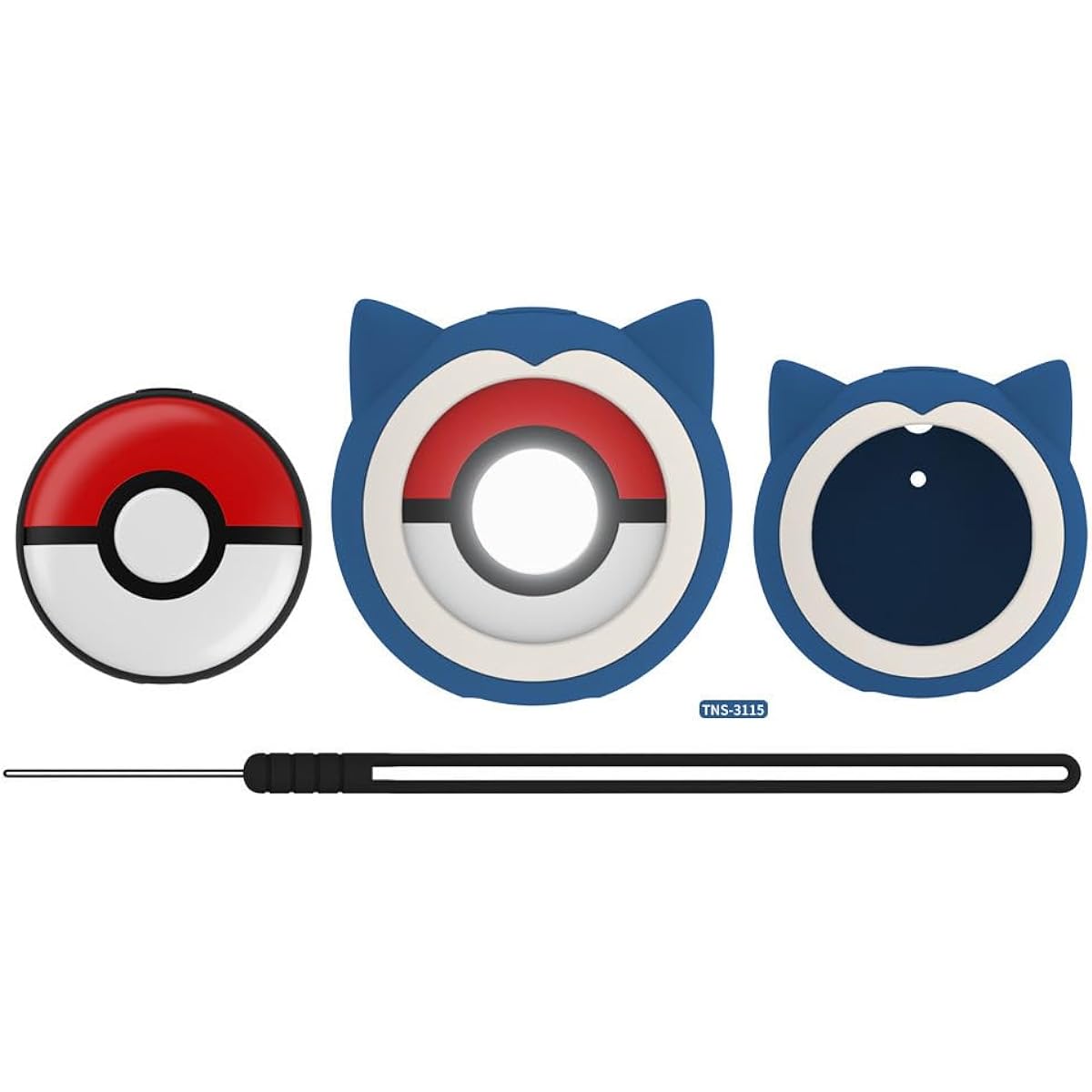 TNS-3115 Soft Silicone Protective Case for Poké Ball GO Plus+ (Blue)