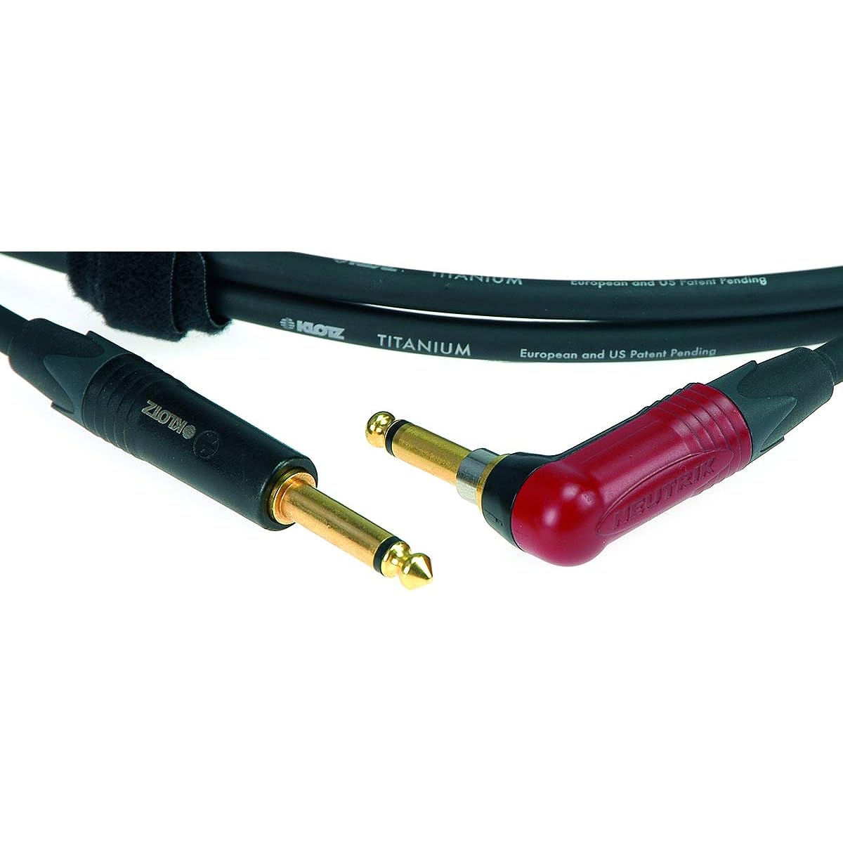 KLOTZ TITANIUM shielded cable (3m straight/L type silent PLUG)