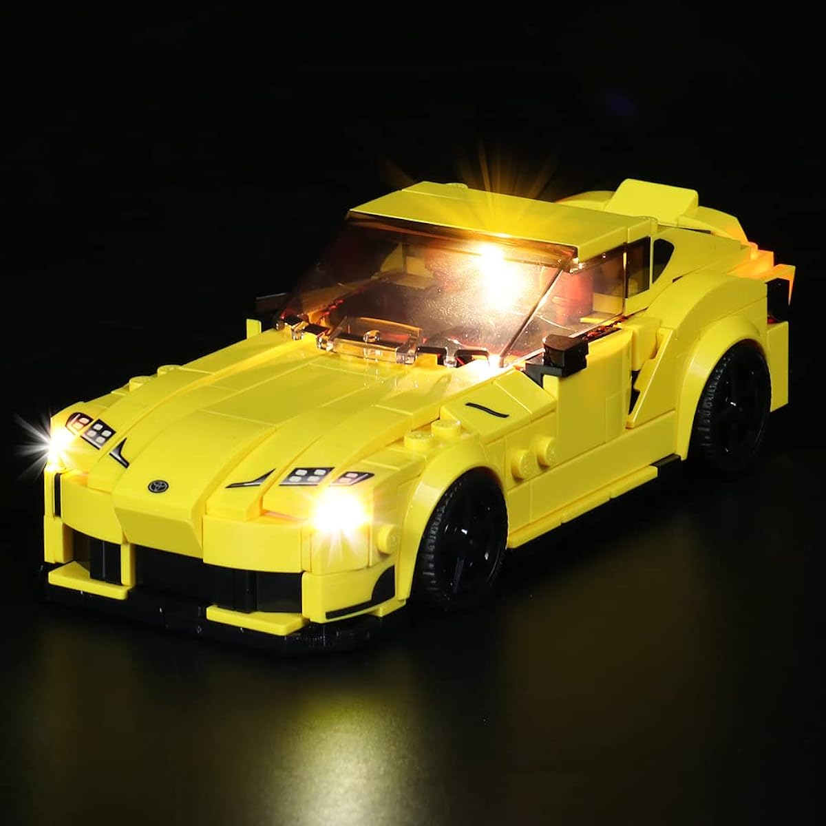 Welkin DC LED Light Kit for Lego 76901 Speed Champions Toyota GR Supra USB Lighting Set for Lego 76901 (Lights Only, No Lego Model)