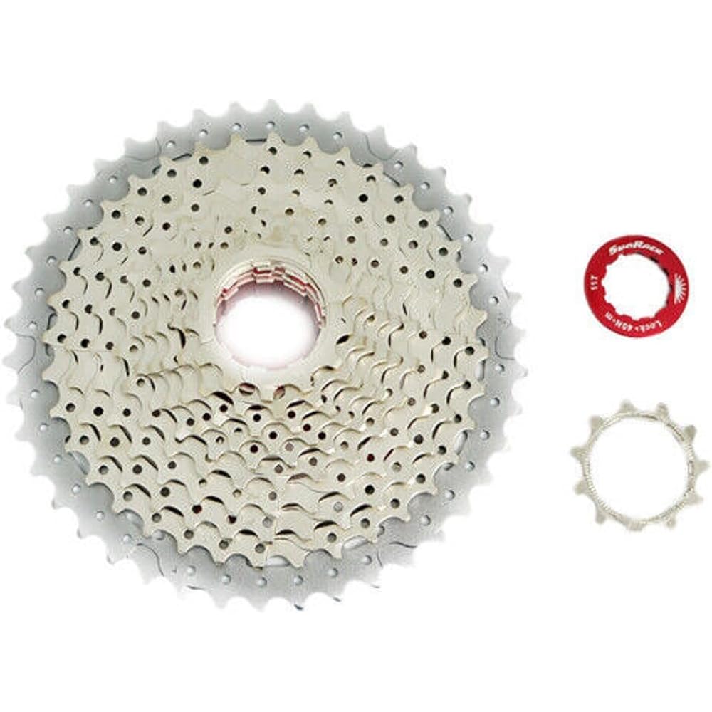 SunRace CSMX8 Wide Ratio Cassette 11-42T, 11 Speed, Silver, XTE1386