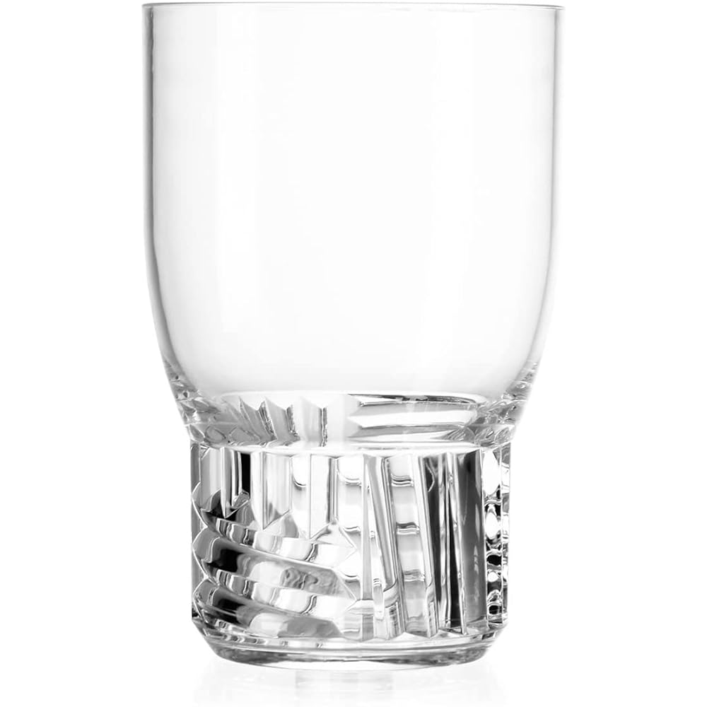 Kartell Tableware Crystal φ8.5/H13cm Trama Drink Water Glass Set SFAC-K1513-B4-4S 4 Pieces Set of 4 [Genuine Domestic Distributor]