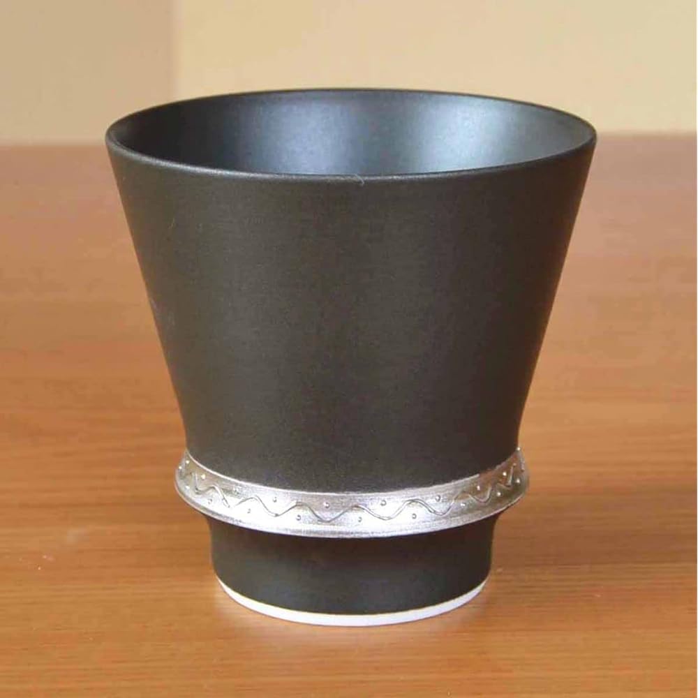 Retirement Gift Shochu Glass Gratitude Retirement Gift Arita Ware Ibushi Silver in a Gratitude Wooden Box