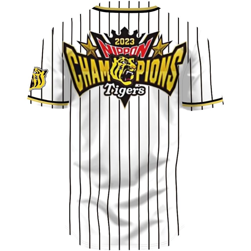 [Gnognauq] Tiger's Glory Hanshin Tigers Uniform Victory Commemorative Goods 2023 Japan No. 1 Memorial Baseball Uniform Hanshin Fan Jersey Cheer