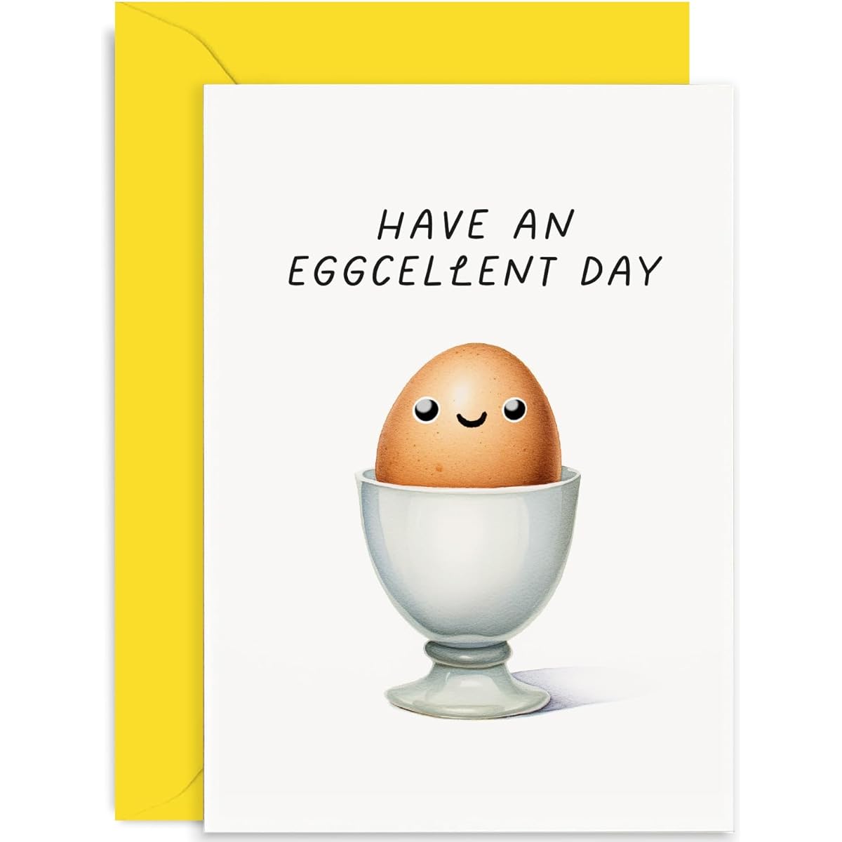 Old English Co. Funny Birthday Cards for Men and Women - Egg Cup Birthday Card for Him or Her - Humorous Egg Cup Card Design for Dad, Brother, Friend | Blank Inside, Envelope Included