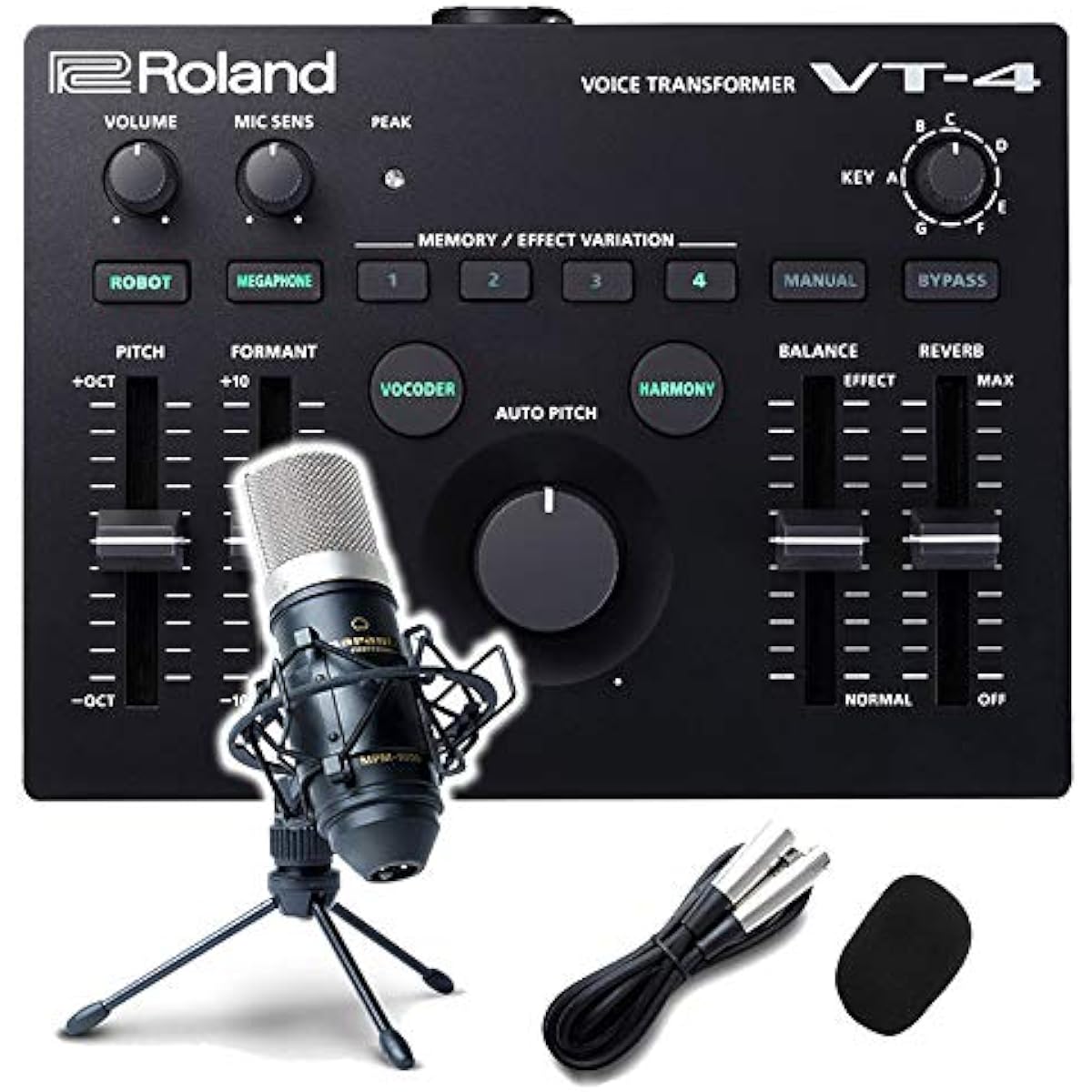 Roland VT-4 Condenser Microphone Set VT-4 Complete with all the essentials! [VTuber Game Commentary Singing Playing Vocal Effects] Roland