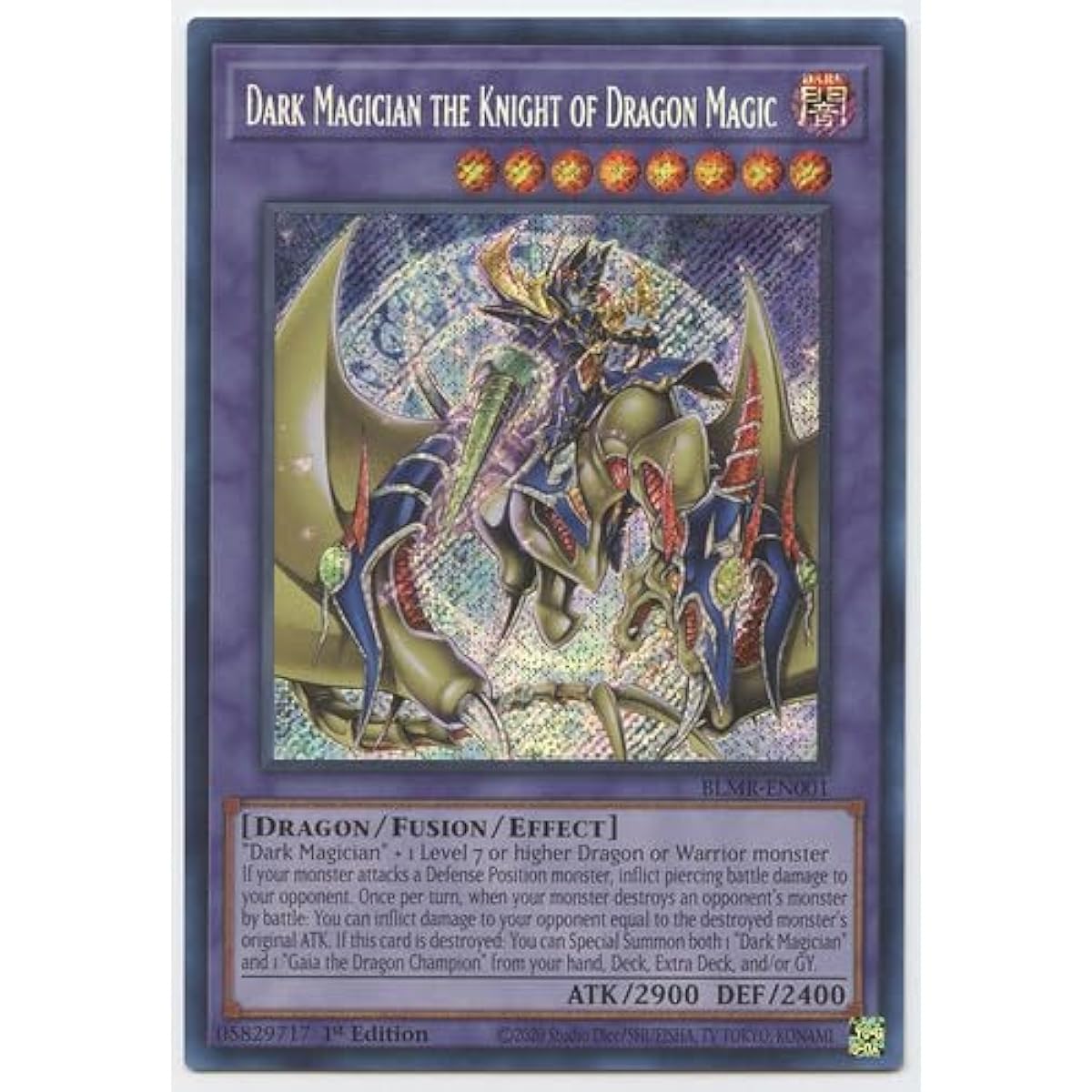 Dark Magician Dragon Magic Knight - BLMR-EN001 - Secret Rare - 1st Edition