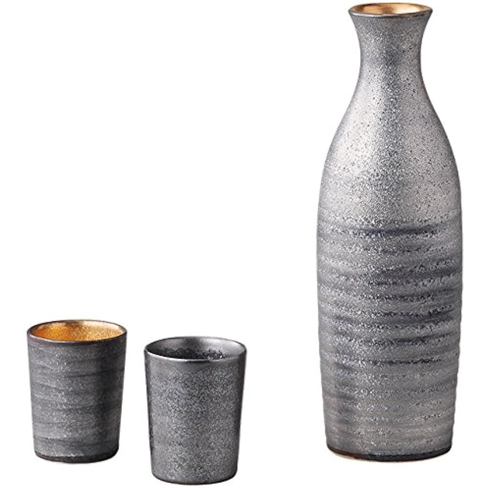 Ranchant Pair Mt. Fuji Shape Cup Multi Φ8x12.5cm Platinum Painted Arita Ware Made in Japan