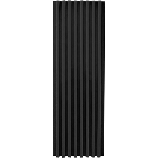 Anti-Noise Home Acoustic Panels, 10PCS Studio Sound Recording Wall Panel Tiles Office Wall Decoration Soundproof Foam, Easy to Install (Purple 90*30CM) (Black 90*30CM)