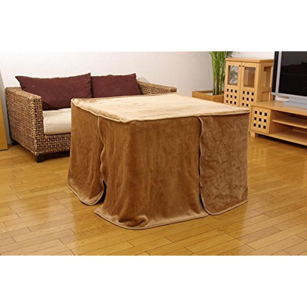 Ikehiko Kotatsu Duvet Cover High Type Rectangular Box Approx. 80 x 120 x 65 cm Brown Blanket Medium Cover for High Legs #5828719