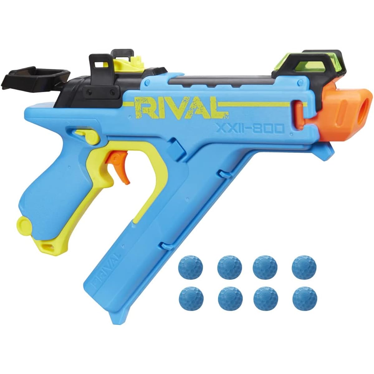 Nerf Rival XXII-800 Vision Blaster, Most Accurate Nerf Rival System, Adjustable Viewfinder, 8 Precision Foam Balls