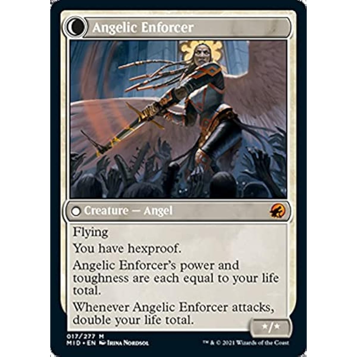 Magic: The Gathering - Eternal Angel // Angelic Enforcer (017) - Innistrad: Midnight Hunt
