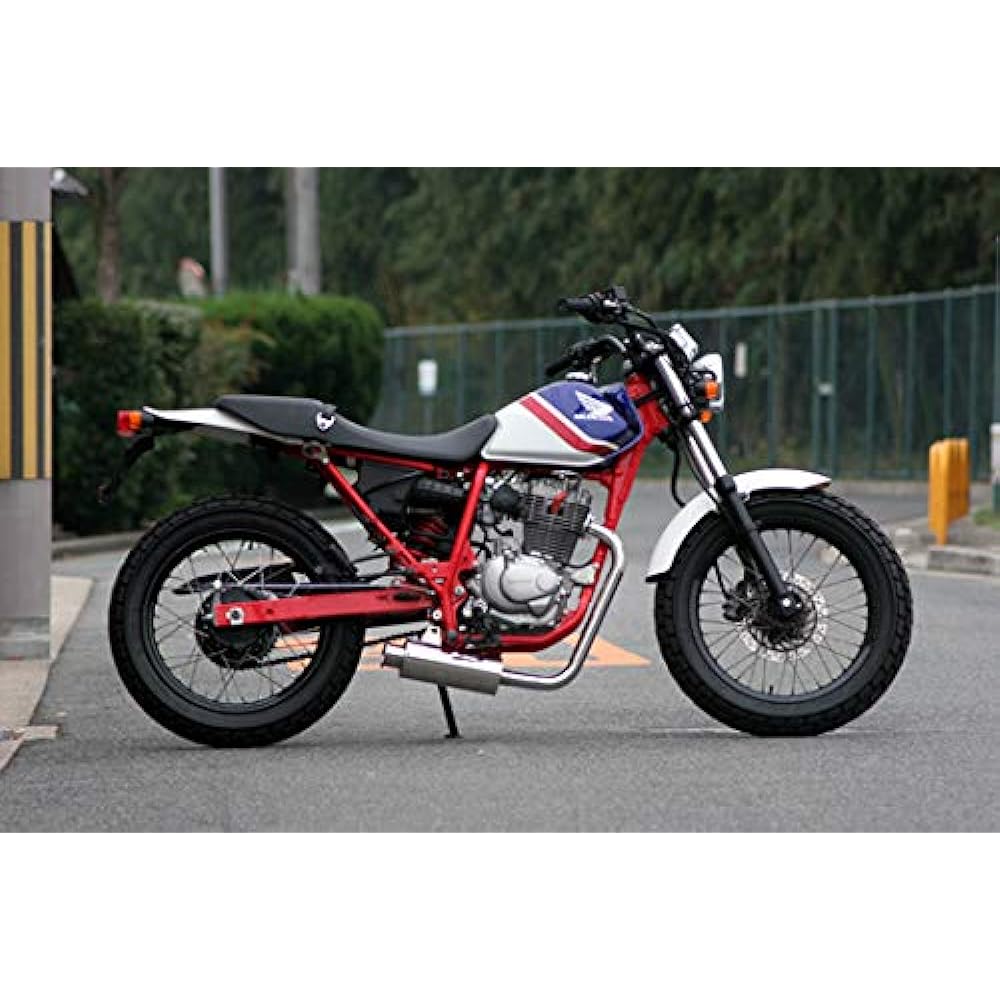 HMS Honda FTR223 (BA-MC34/JBK-MC34) Compatible with 2000-2007 models Bike muffler 100φ shell muffler SUS stainless steel 2 bends (Type2) Muffler 202-033