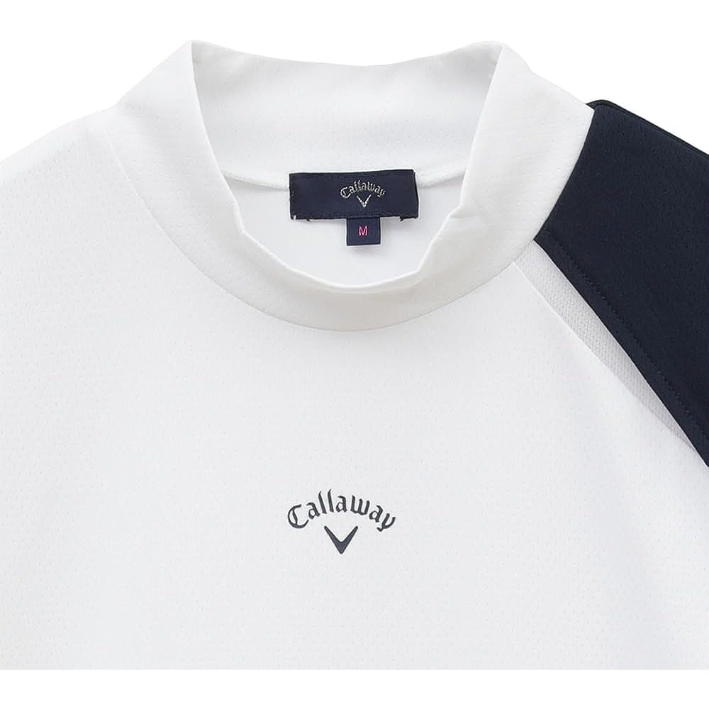 [Callaway] Women's Short Sleeve Mock Neck Shirt (Shoulder Line/Sweat Absorbent Quick Drying) / Golf Innerwear / C23134216