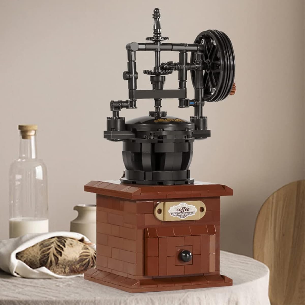 Uvini Adult Building Set Classic Retro Series Coffee Maker Adult Building Set Mini Block Construction Brick Set Best Gift for Adults/Teens/Collection Model 467 Pieces (00950)