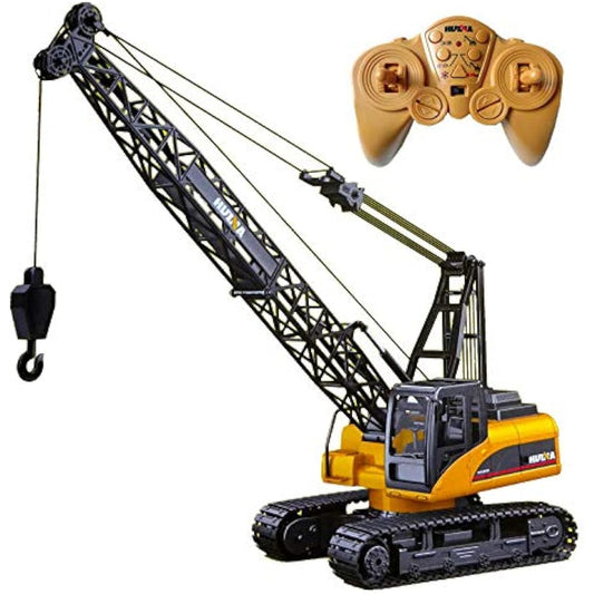 ry radio-controlled crane truck working car [large crane truck 118] construction vehicle heavy construction machinery LED-equipped alloy radio-controlled car for beginners remote control easy to operate car children boys girls kids present Christmas gift