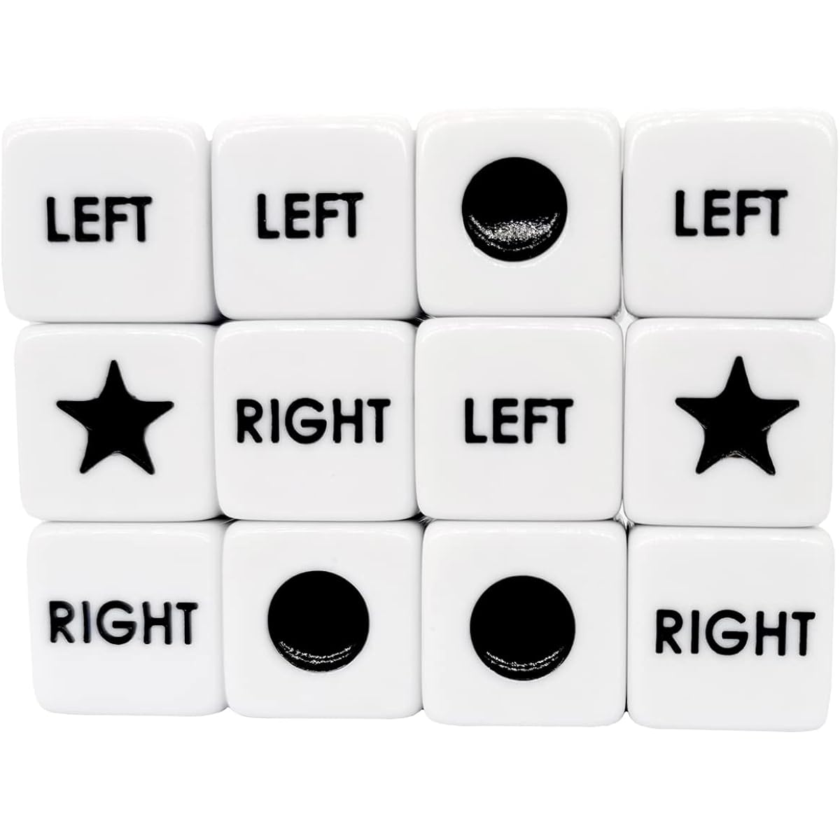 Left and right center dice only 12 dice left and right center dice game Prime dice only