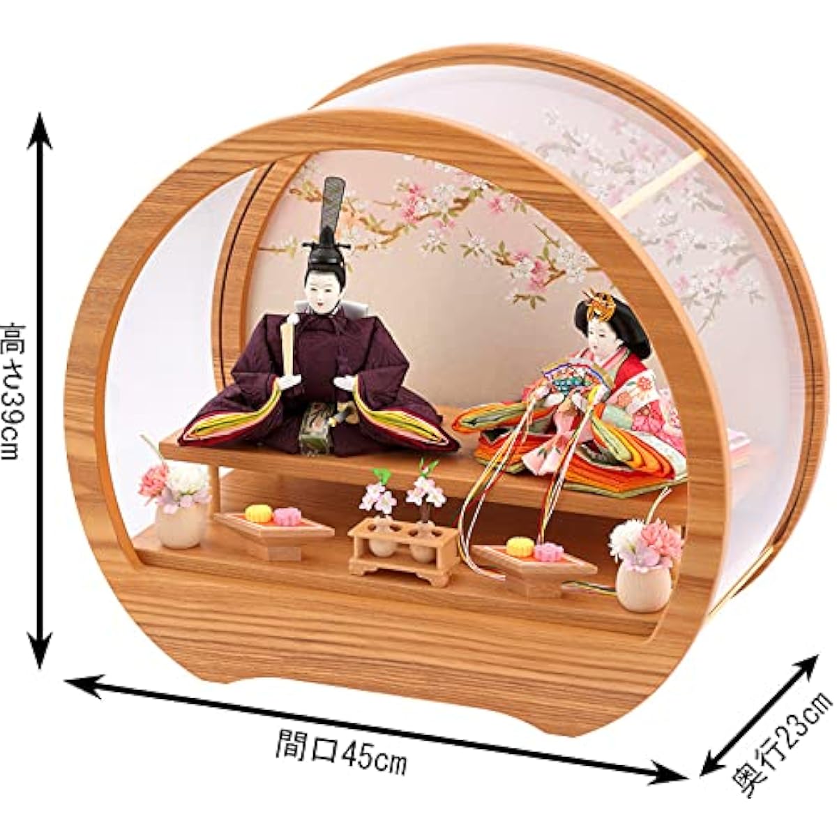 Hina dolls, Hina dolls, Kyugetsu, Prince and princess decoration, Prince Mustard, Sokutai and Junihitoe, Crane crest, Yusoku pattern costume, h043-kcp-s34147nr