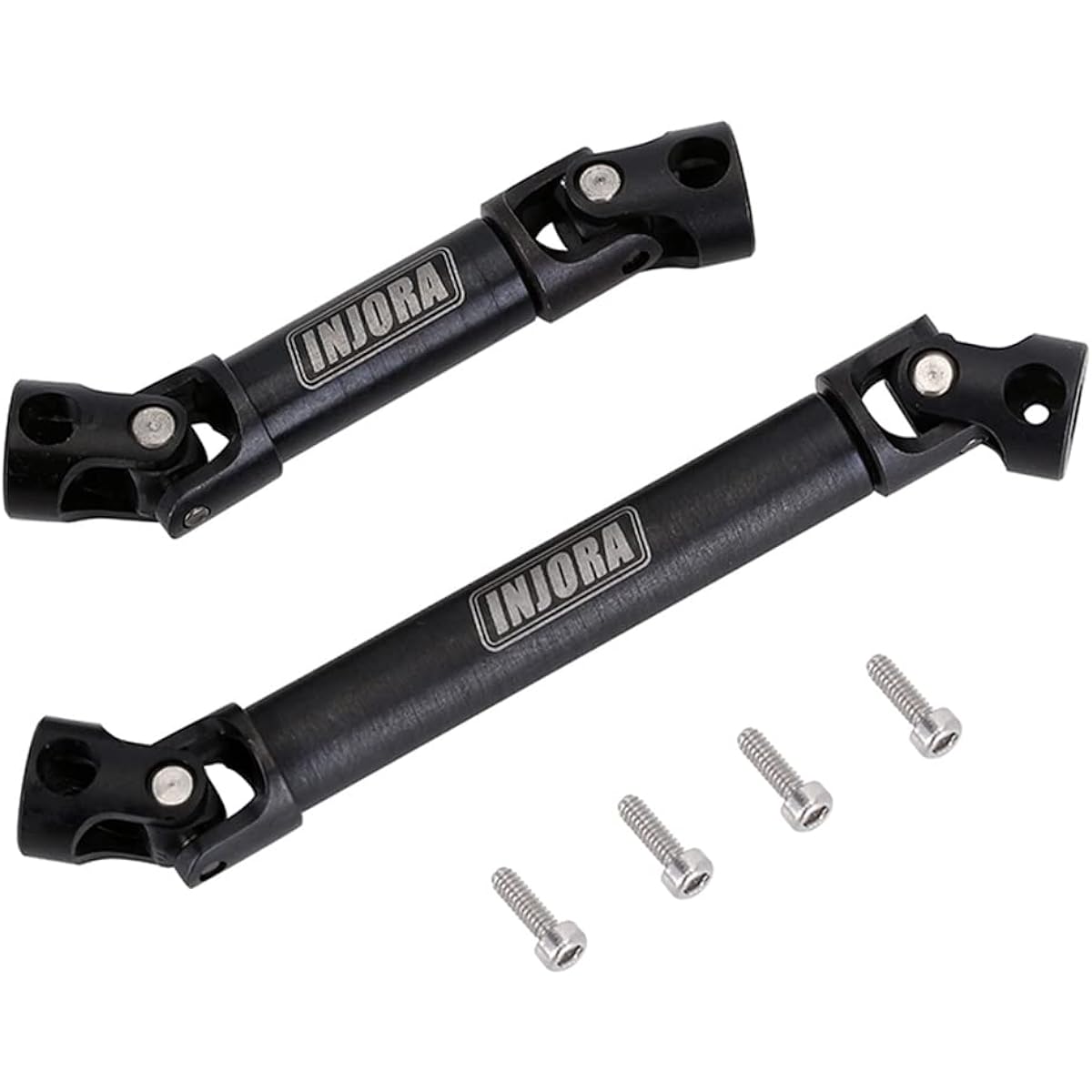 INJORA Steel Drive Shaft 2Pcs 1/24 Center Drive Shaft for RC Crawler Axial SCX24AXI00002 JLU AXI00001 C10 AXI00004B17 Upgrade Parts