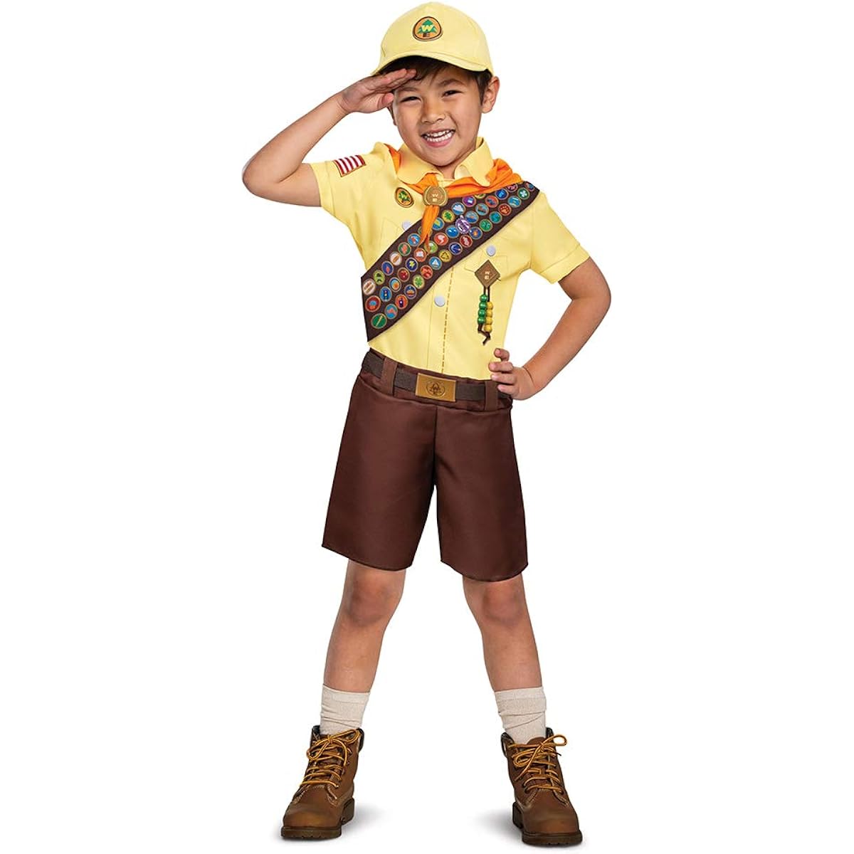 Russell in up costume.